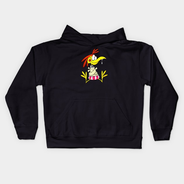 Sonny the Cuckoo bird Kids Hoodie by FanartFromDenisGoulet